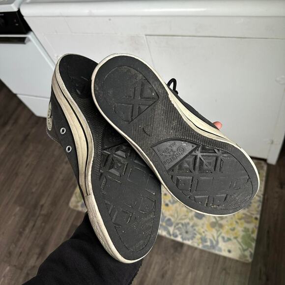 Vintage 00s Y2K Converse Mid Chuck 70 Punk Emo Hi Top Shoes - Picture 5 of 8